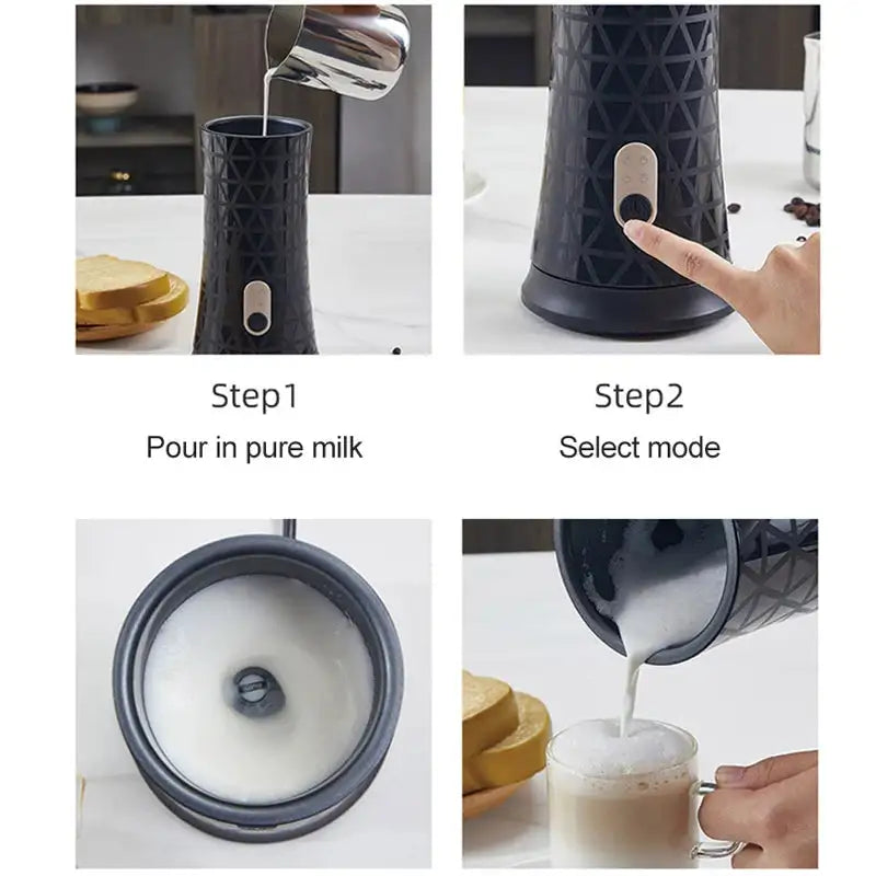 Electric Milk Frother 220V Hot Cold For Latte Cappuccino
