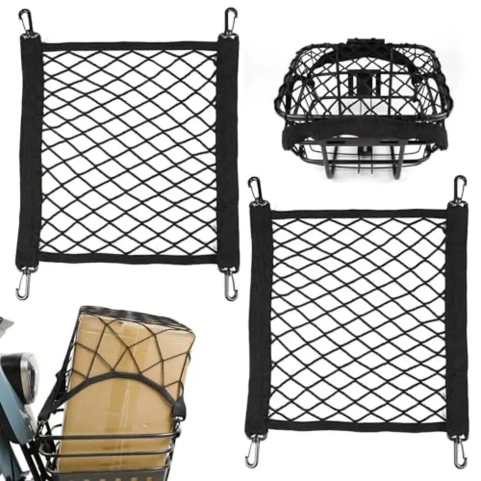 Car Luggage Storage Net 30x30cm With Elastic Band, 2pcs