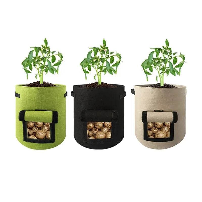 Large Diameter Felt Potato Planting Bag for Easy Harvesting