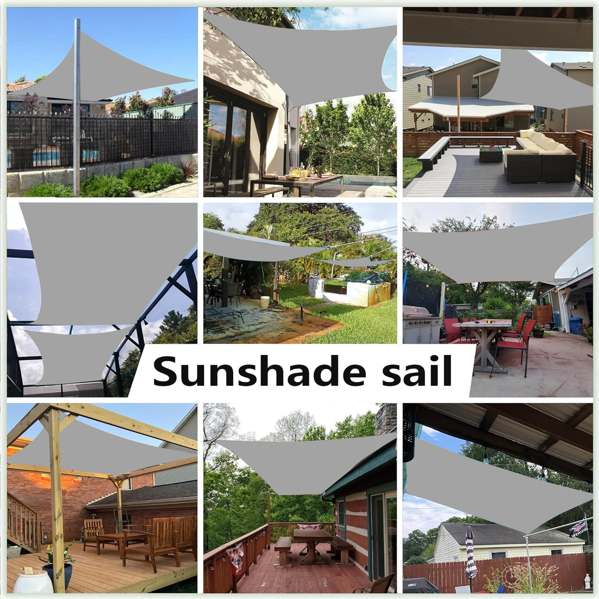 Waterproof UV-Resistant Outdoor Sunshade Canopy Cover