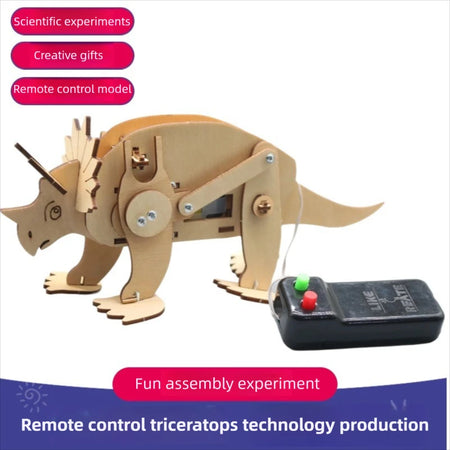 DIY Science Toys Children Educational STEM Kits Dinosaur Model Technologia Experimental Tool Wood Puzzle Games School Supply by InterCyprus Trading Ltd