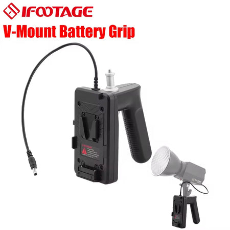 IFOOTAGE V-Mount Lock Battery Plate With Grip &ndash; Compact