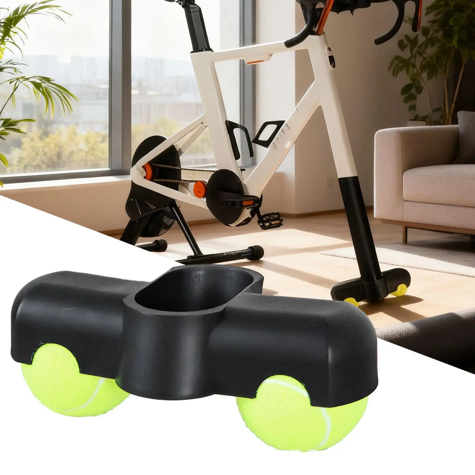 Tennis Ball Rocker Feet for Indoor Cycling, Anti-Friction Accessories 2 Balls