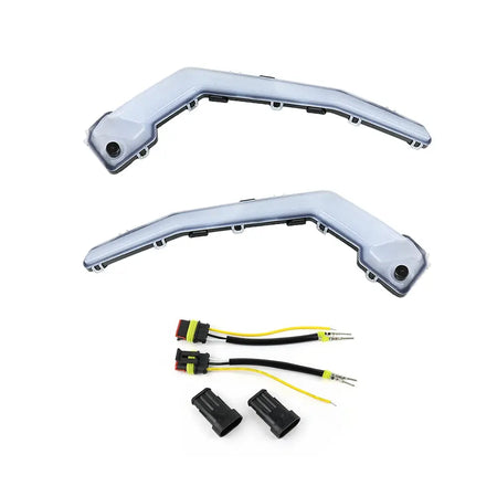 Front LED Signature Lights Turn Signal Light Assembly for Can-Am Maverick X3 XDS XRS Max Turbo R 2017-2022 by InterCyprus Trading Ltd