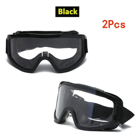 Safety Antifog Protective Goggles &ndash; Anti Fog Clear Vision Black-2Pcs
