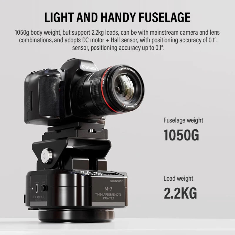 Soonpho M7 Electric Gimbal - 360&deg; Rotation &amp; Wireless Control