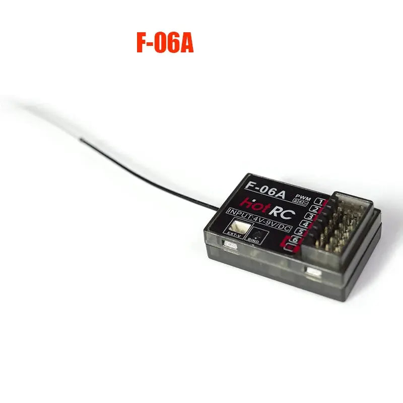 HOTRC 2.4Ghz F-04A F-06A F-08A F-01A F-04AT F-06AT F-08AT F-01AT with Gyro Light 4/6/8Ch Rc Receiver for Hotrc Rc Transmitter by InterCyprus Trading Ltd