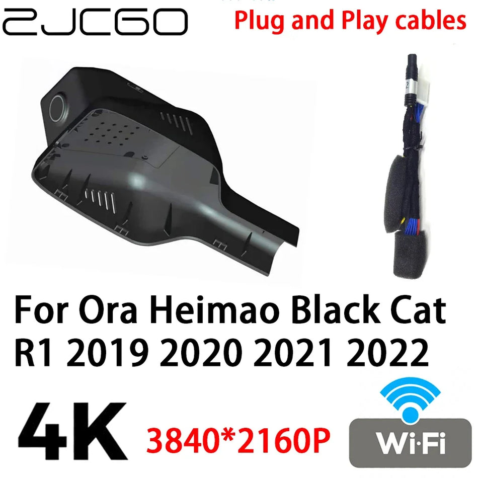 Ora Heimao Gatto Nero R1 Telecamera da Cruscotto per Auto 4K 2160P Plug And Play