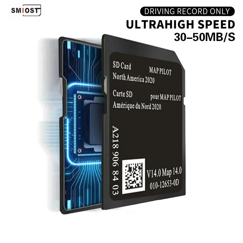 SMIOST 32GB SD Memory Card - North America Map V14 Updates