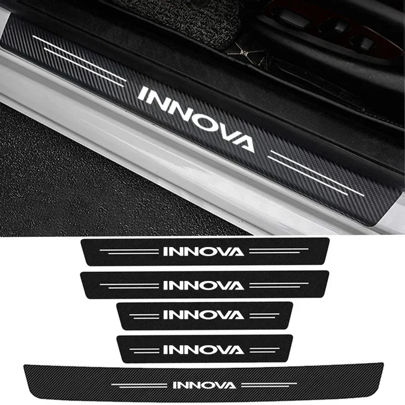 Autocollant de protection de seuil de porte de voiture en fibre de carbone Innova