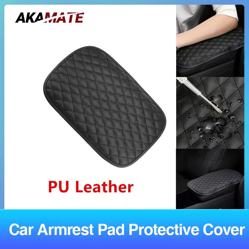 Central Armrest Box Leather Cover - Universal PU Leather