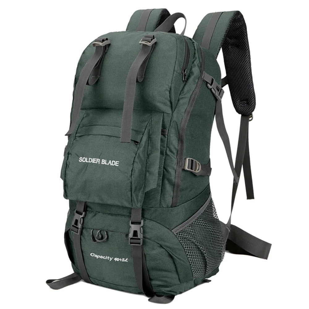 45L Hiking Backpack &ndash; Waterproof Mountaineering Pack Grass Green