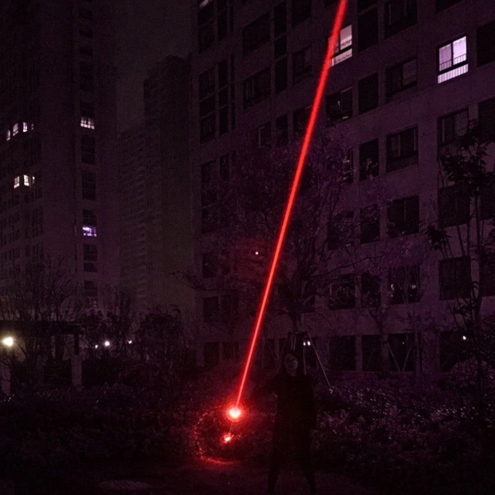 L0511 Handheld Two-Headed Laser Sword - Thick Beam Pro Red / EU Plug