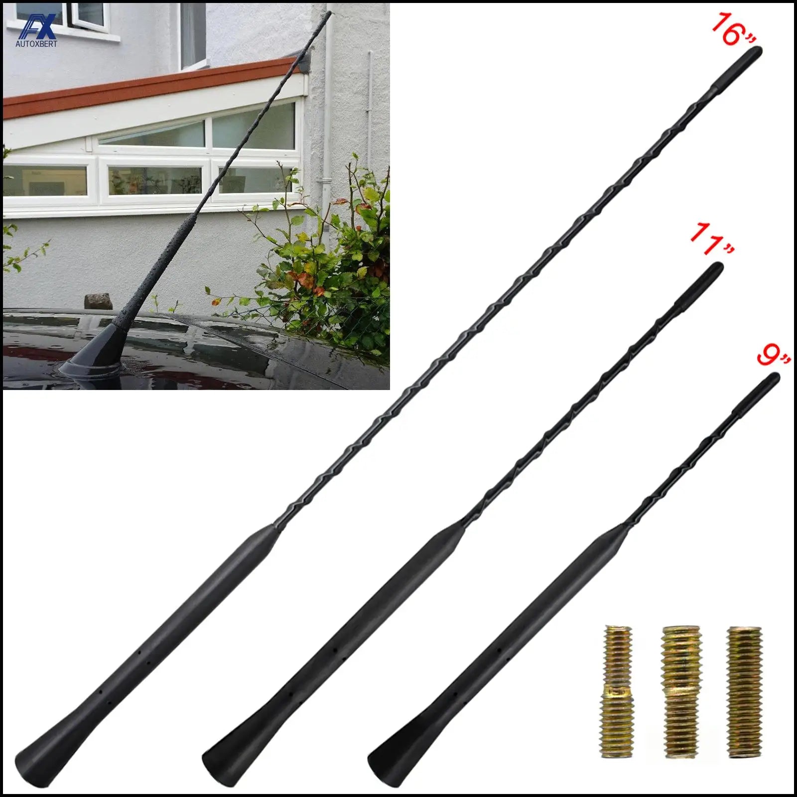 Universal Car Antenna &ndash; Enhanced Signal for FM AM Radio