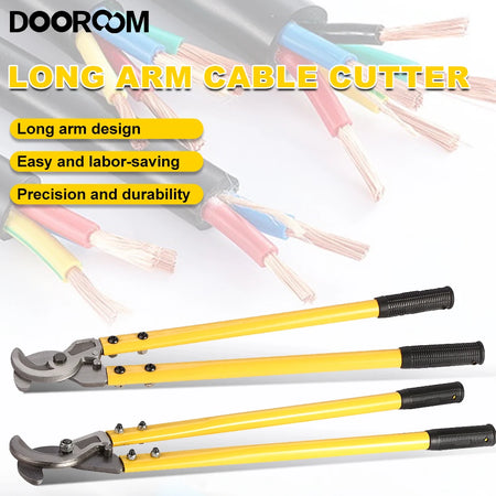 DOOROOM Manual Long Arm Cable Scissors &ndash; Fast Anti-Rust Hydraulic Cutter