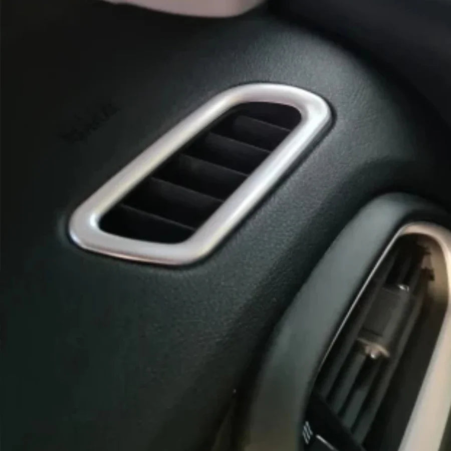 Air Vent Trim Kit For Jeep Renegade 2015-2021 LHD Chrome Stainless Steel Interior Accent