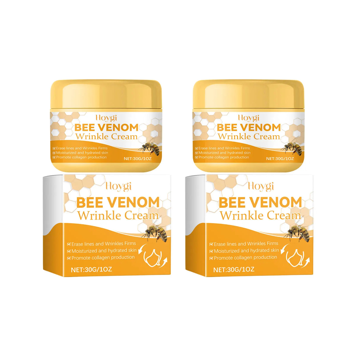 Bee Venom Face Cream &ndash; Intense Hydration and Rejuvenation 2 X 30g boxed