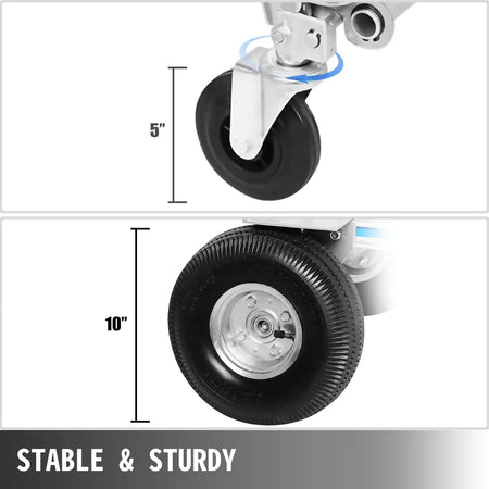 Aluminum Hand Truck Foldable Cart &ndash; 1000 Lb