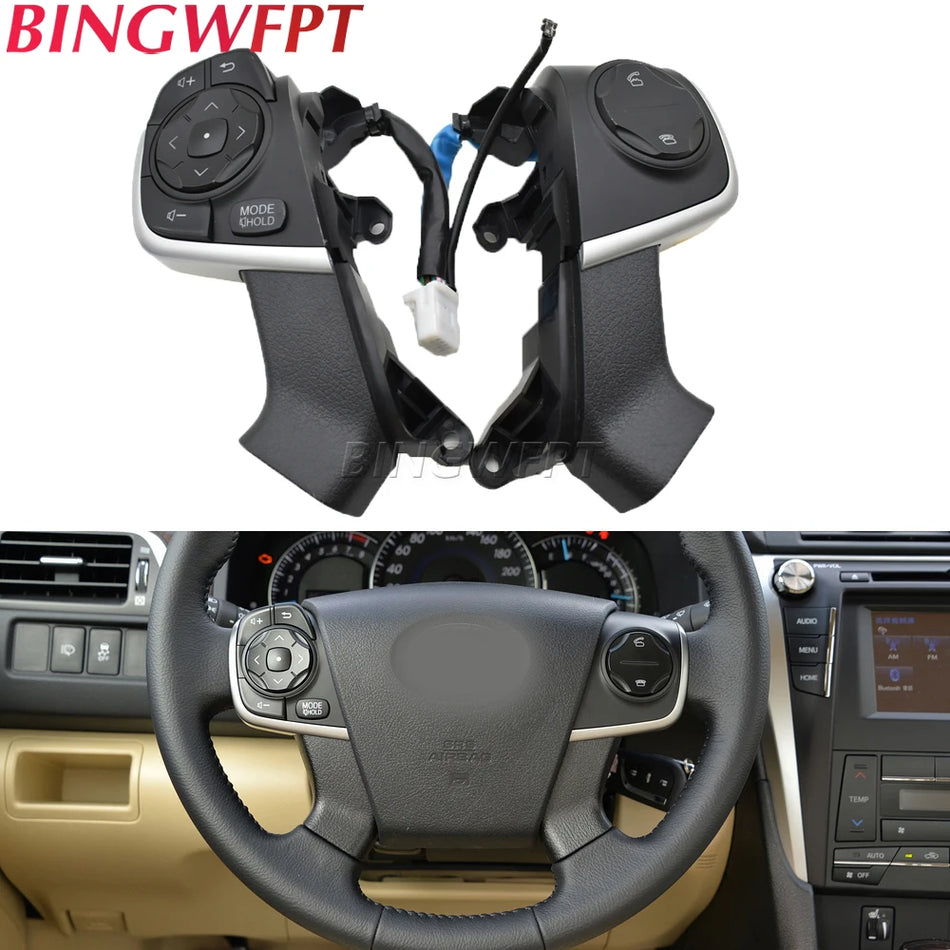 Botões Remotos Multifuncionais do Volante para Toyota Camry Hybrid ACV51