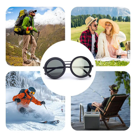 ND9 Retro Punk Sunglasses &ndash; Polarized UV Protection