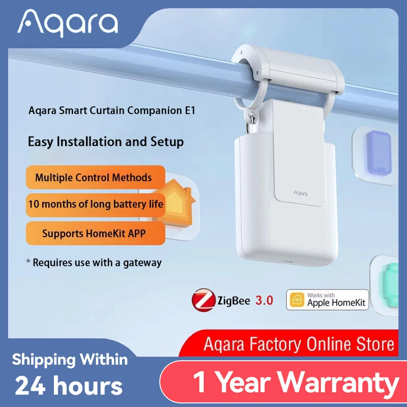 Aqara inteligentný motor na záclony E1 Zigbee 3.0 automatizácia inteligentnej domácnosti s diaľkovým ovládaním
