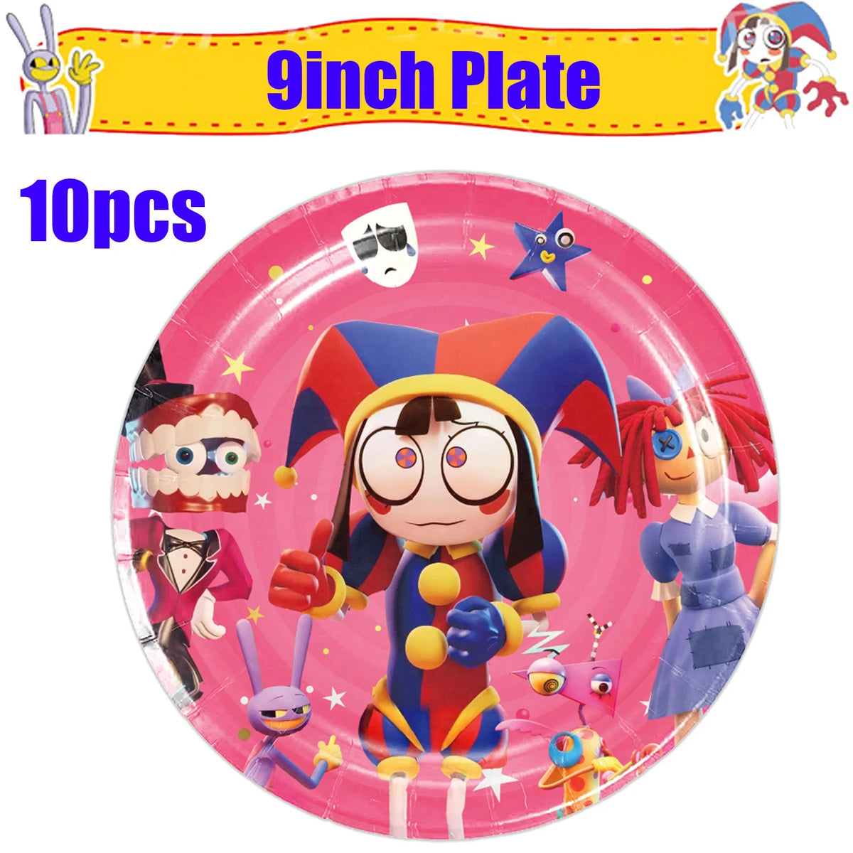 Amazing Digital Circus Party Tableware &amp; Decorations