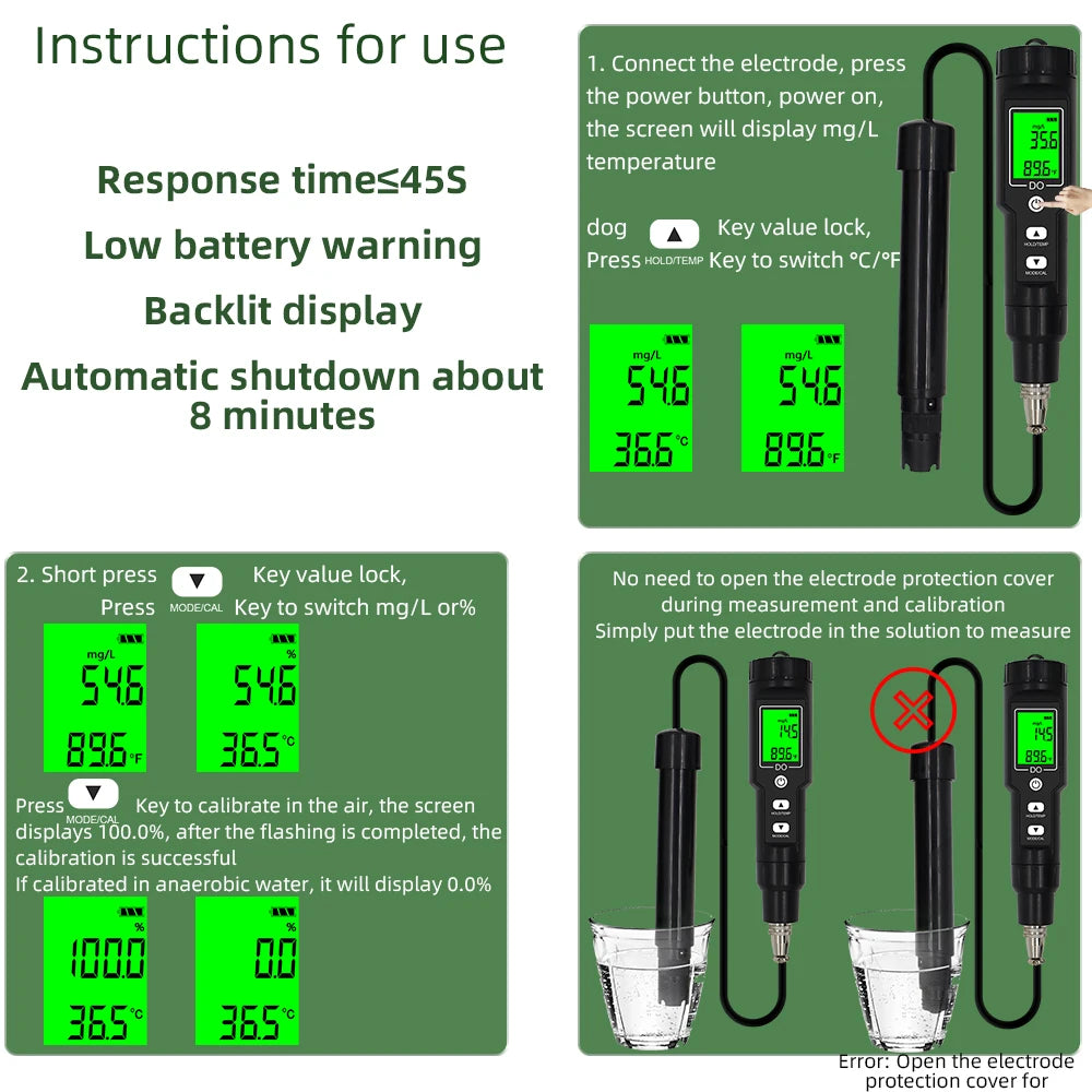 DO9100 Dissolved Oxygen Meter &ndash; High Precision Measurements