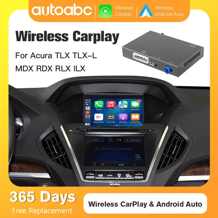 Wireless CarPlay Android Auto For Dual screen Acura TLX TLX-L MDX RDX RLX ILX 2014-2019 With Navigation Airplay BT GPS Function by InterCyprus Trading Ltd