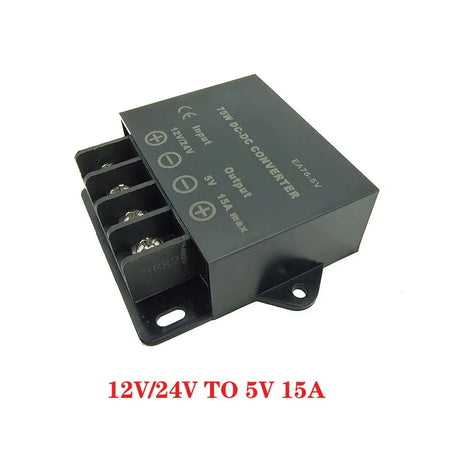 12V 24V to 5V DC DC Converter &ndash; Versatile Step Down Voltage Regulator 12-24V to 5V 15A / 12-24V / 5V
