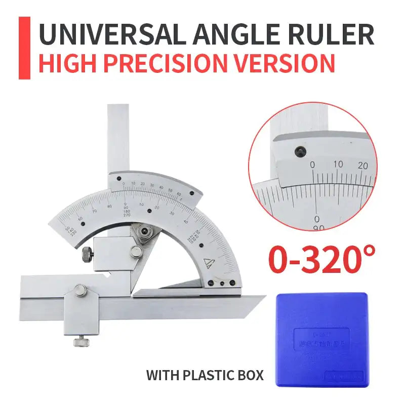 Universal Angle Ruler 320 Degrees Carbon Steel Protractor B320 High Precision