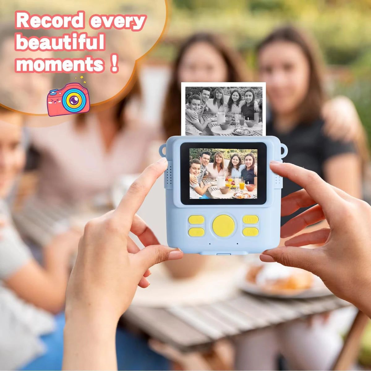 QKX 12 Rolls Instant Print Camera Paper for Kids