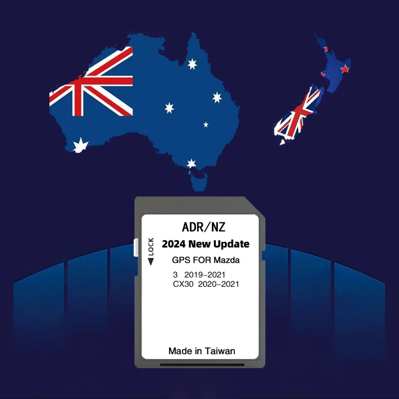 2024 16GB SD Card Mazda 3 CX30 &ndash; Australia NZ Maps Update CHINA / for Mazda 3 CX30 ANZ