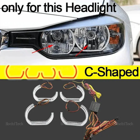 For BMW 3 Series F30 F31 F34 2012-2016 Sequential APP Remote control Muti-colored modes Angel Eyes Ring LED Turn signal by InterCyprus Trading Ltd