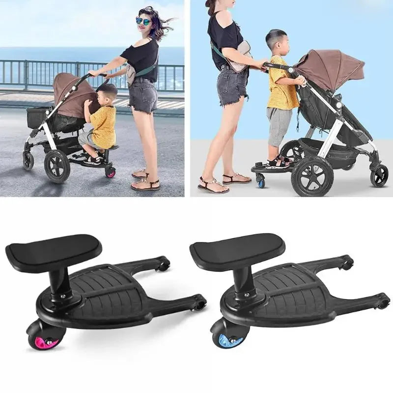 Kinderwagen-Pedaladapter und Sitzplatte für Kinder, Zubehör für Zwillingskinderwagen