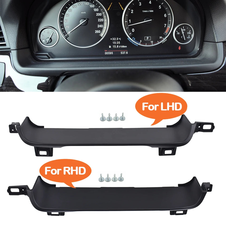 Rivestimento copertura cruscotto pannello strumenti per BMW Serie 5 F10 F11 in PC ABS finitura verniciata TPU