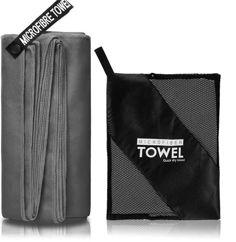 Quick-Drying Sports Towel - Fast Dry, Super Absorbent, Lightweight Dark gray / 80x160cm
