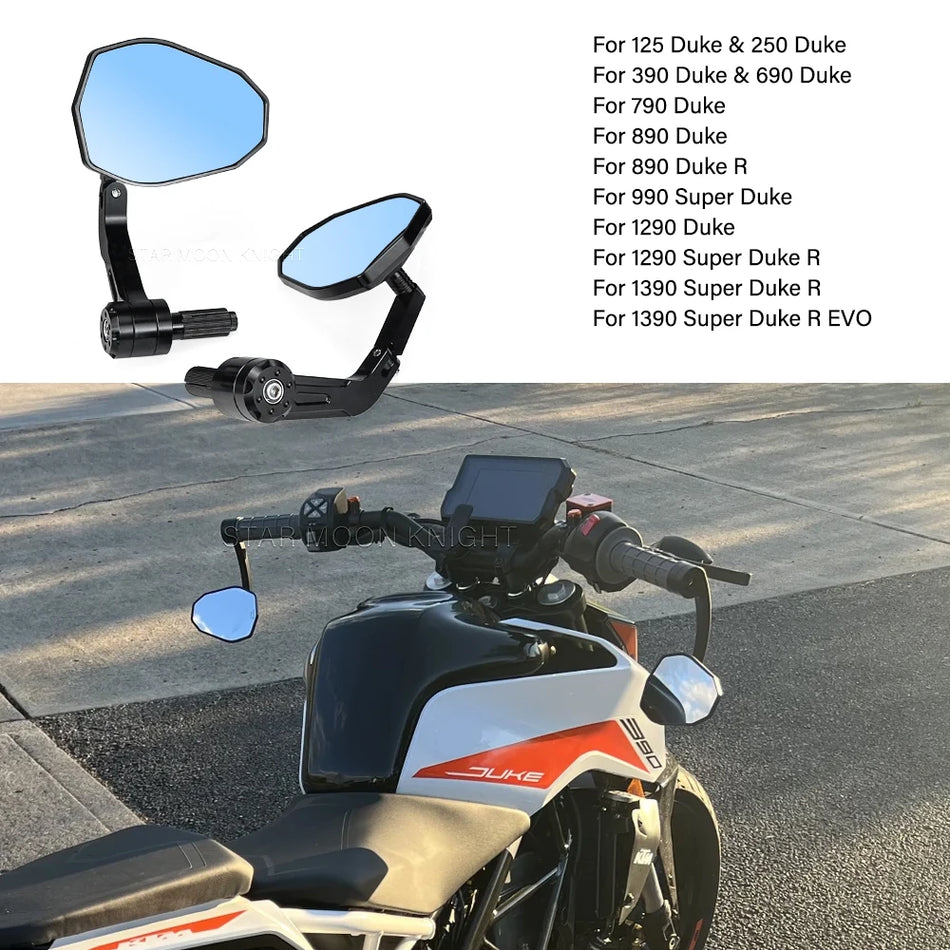 KTM 890 Duke R Αντιθαμβωτικός Ρυθμιζόμενος Καθρέφτης Οπισθοπορείας, CNC Αλουμίνιο, Συμβατός με Μοντέλα KTM
