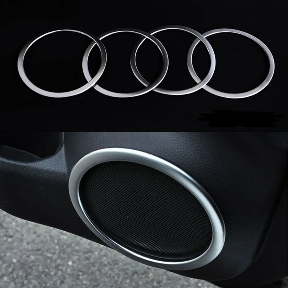 Nissan Qashqai J11 Door Speaker Rings, Stainless Steel, 4 Pcs Set