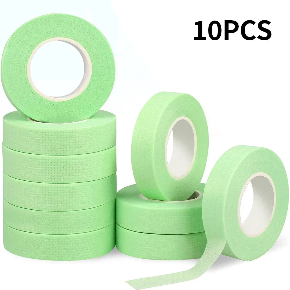 AILEISHI Micropore Eyelash Tape for Lash Extensions - 5/10pcs 10pcs green