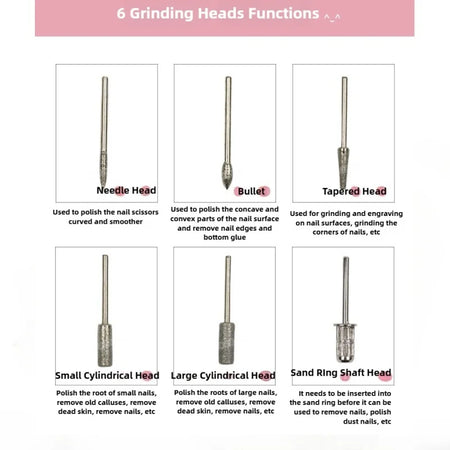 Electric Nail Drill Kit &ndash; Includes Sanding Pads And Bits