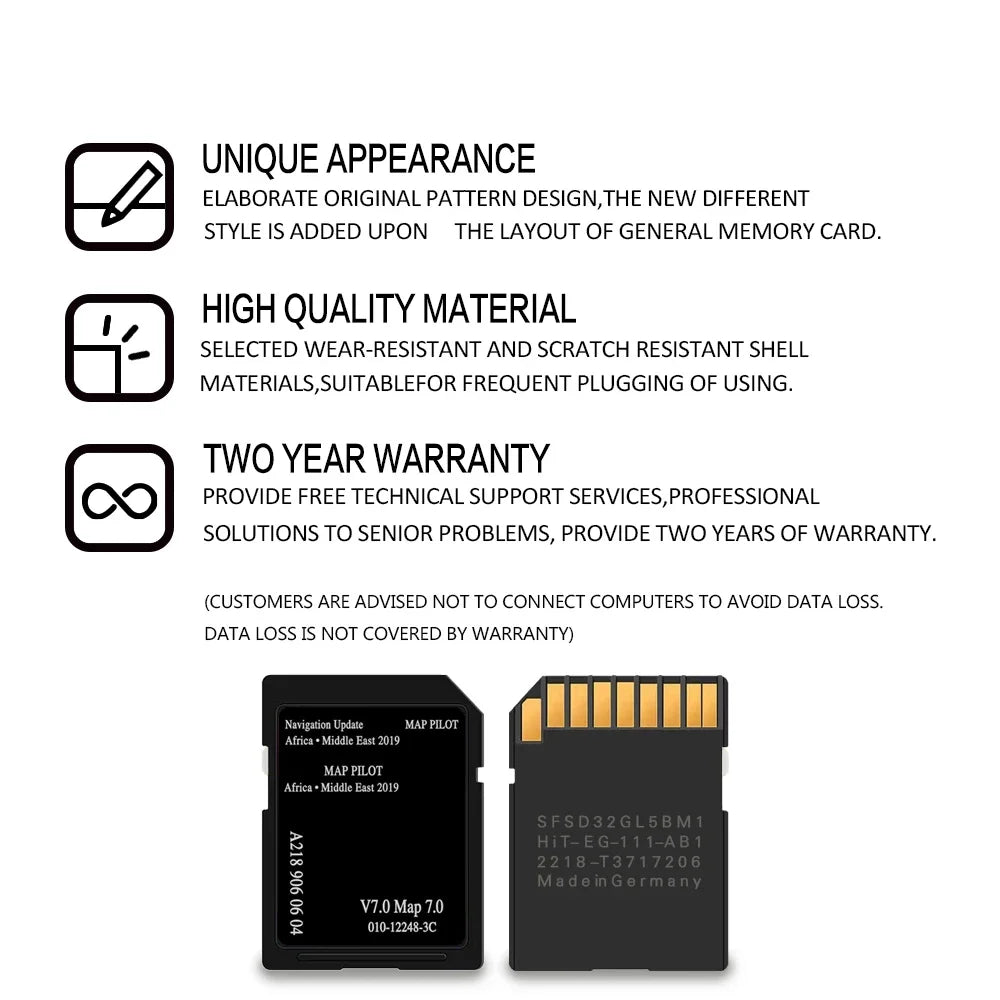 A2189060604 SD Card &ndash; Africa Middle East Maps for Mercedes