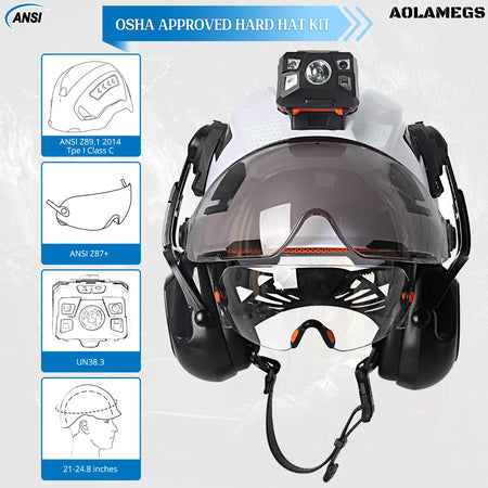 Aolamegs L8AQM0000 Safety Helmet &ndash; All In One Safety Gear
