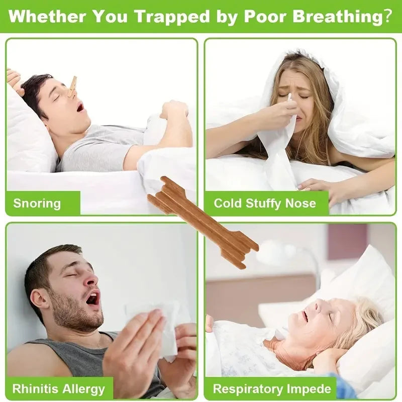 Breath Nasal Strips - Stop Snoring Safe And Gentle Sleep