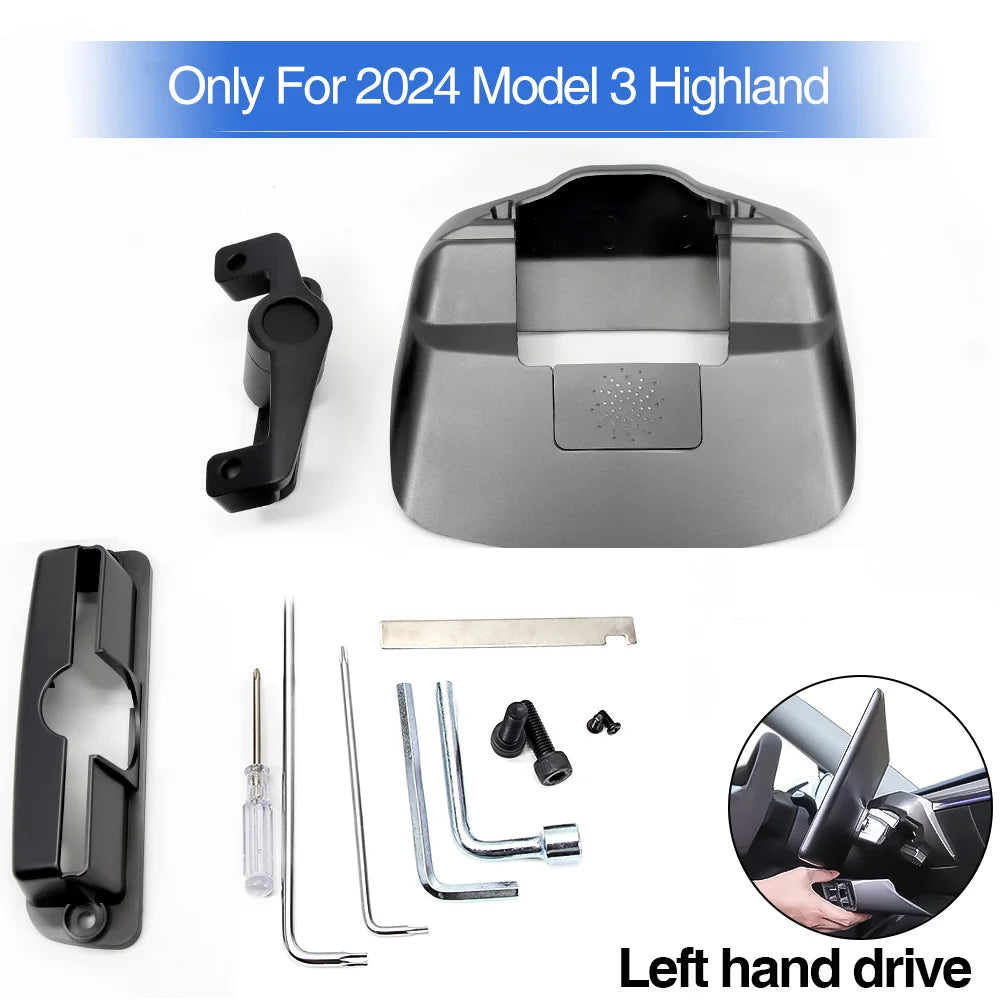 Tesla Model Y Model 3 Swivel Mount - Rotating Tilt Display Model 3 2024 Left