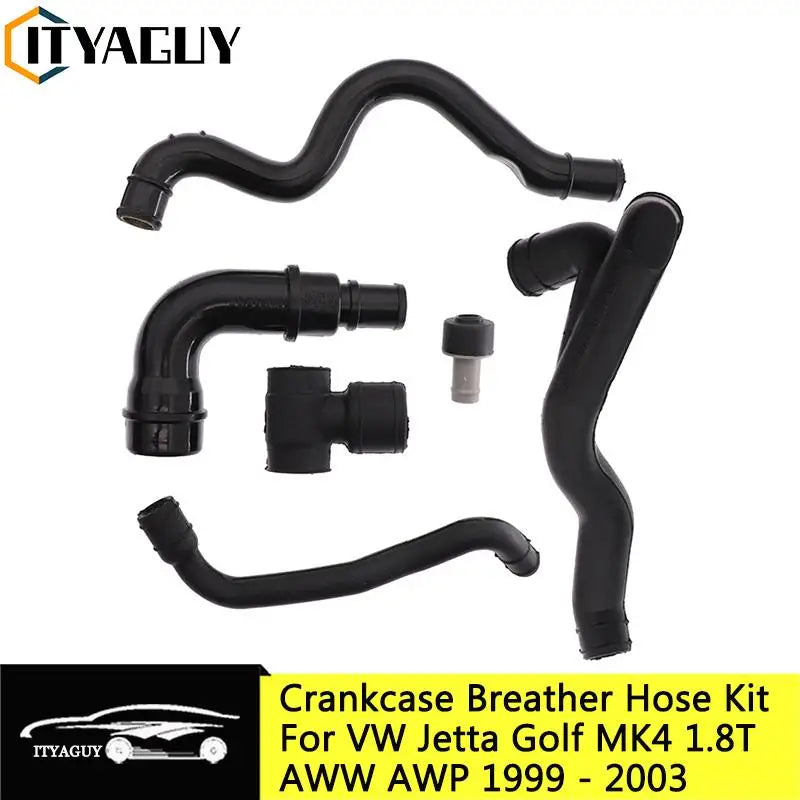 Kit de furtunuri de respirație a carterului pentru Audi A4 TT 1.8T, componente din cauciuc și plastic