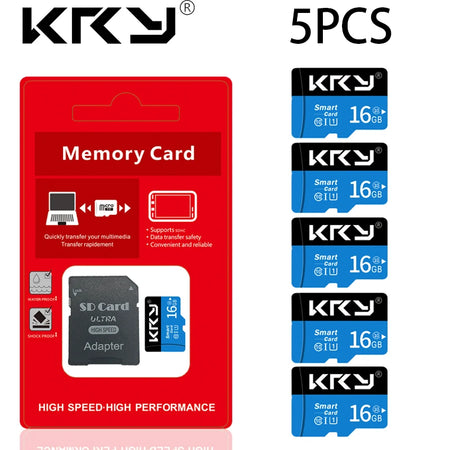 KRY 5PCS Micro Memory SD Card &ndash; High-Speed Data Transfer 5PCS 16GB