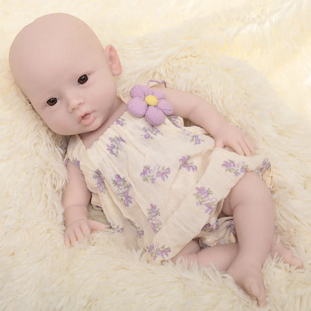 Herpinker 47cm Full Silicone Reborn Baby Doll - Lifelike Real Newborn Baby Girl Kid's Gift
