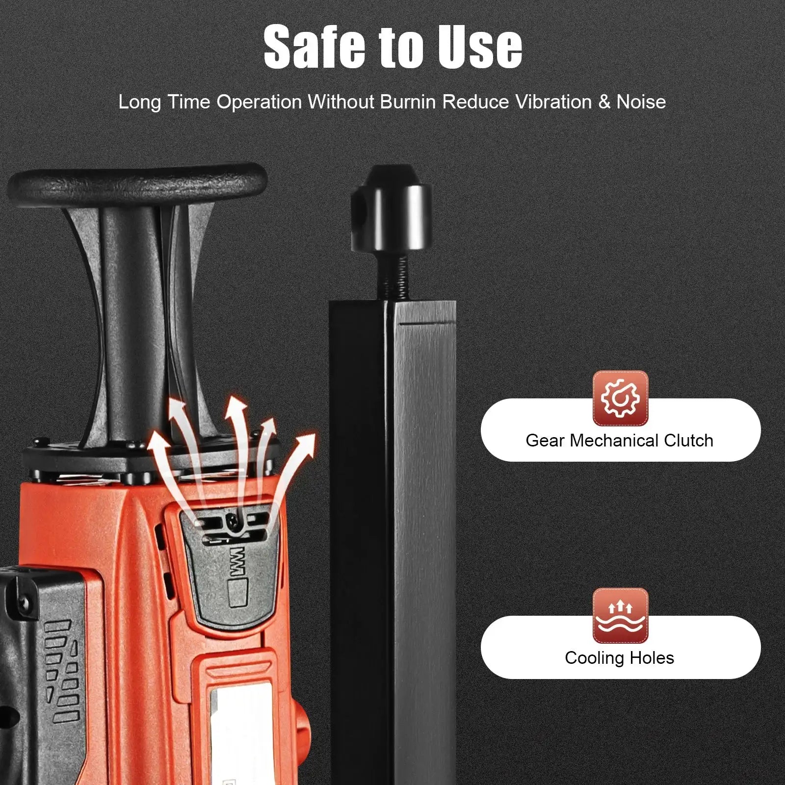 2200W Concrete Core Drill 1200RPM &ndash; Wet And Dry Operation