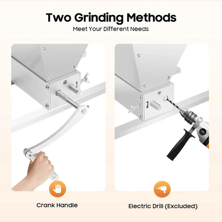 Grain Mill Grinder &ndash; Adjustable Roller Gap 0-2.5mm