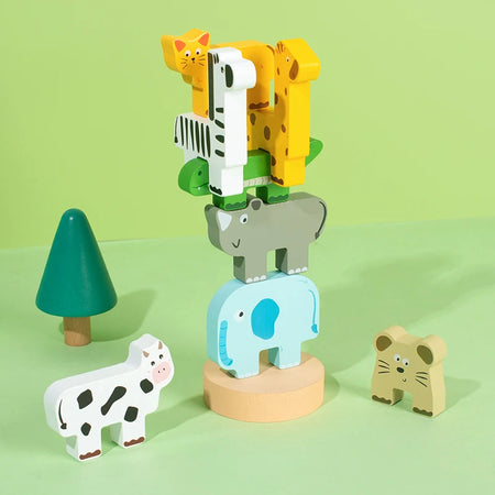 Animal Balance Jenga &ndash; Promotes Fine Motor Skills Mastery